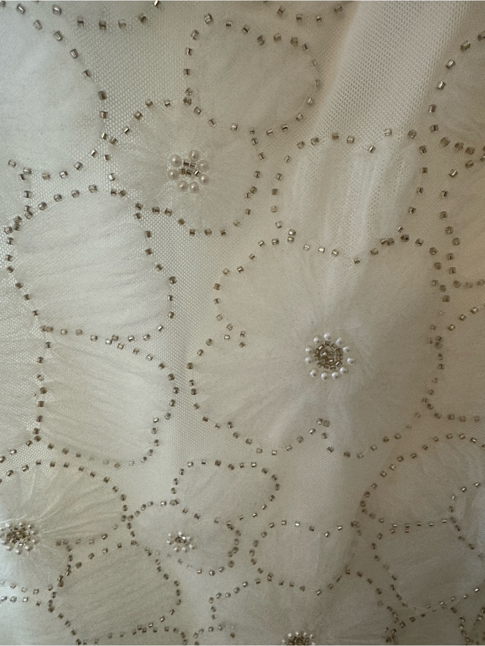Abercrombie & Fitch White Beaded Floral Slip Dress - Women - Picture 5 of 5